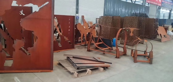 Feuillards résistants extérieurs de SPA-H Corten avec Rusty Finish