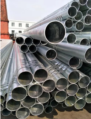 Épaisseur galvanisée plongée chaude du tube 15.7mm d'ASTM pour l'échafaudage de construction