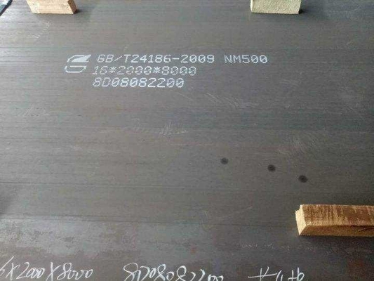 Alliage de haute résistance 0.3m de plaque d'acier résistante à l'usure de NM450 NM550