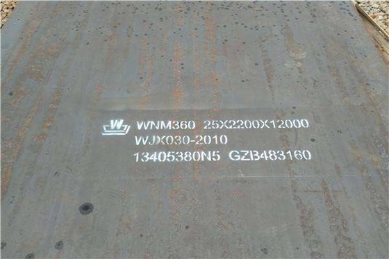 Alliage de haute résistance 0.3m de plaque d'acier résistante à l'usure de NM450 NM550